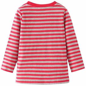 img 2 attached to Cartoon Cotton Clothes Toddler T Shirt Girls' Clothing for Tops, Tees & Blouses