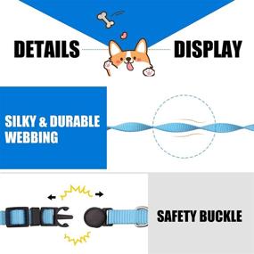 img 2 attached to 🐶 12 Piece Puppy Collars for Litter Identification - Whelping ID Collars with Safety Buckle - Soft Nylon Breakaway Collars - Includes 6 Record Keeping Charts