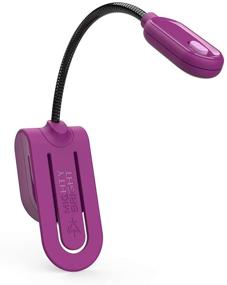 img 4 attached to 🔦 The Ultra Lightweight Mighty Bright MiniFlex2 Book Light in Purple - Portable Travel Reading Light with 24 Hour Battery Life, Ideal for Kids, Bookworms, and Bedtime Reading