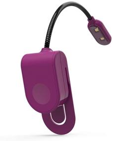 img 2 attached to 🔦 The Ultra Lightweight Mighty Bright MiniFlex2 Book Light in Purple - Portable Travel Reading Light with 24 Hour Battery Life, Ideal for Kids, Bookworms, and Bedtime Reading