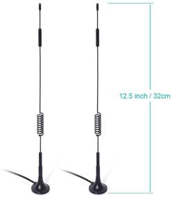 img 1 attached to 📶 Bingfu 4G LTE 7dBi Magnetic Base MIMO SMA Male Antenna (2-Pack) - Boost Your 4G LTE Wireless Network Signal with this Compatible Antenna Bundle!