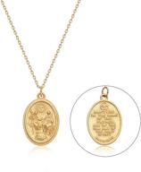 🎖️ vacrona dainty 18k gold plated vintage coin medal pendant necklace: exquisite chains jewelry gifts for women logo