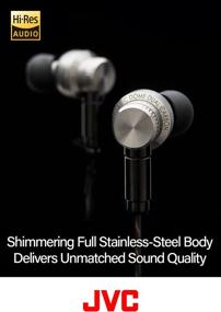 img 2 attached to JVC IEM Class-S Solidege: Premium Stainless Steel Body, Titanium Drivers, Customizable Sound Stage | HAFD01