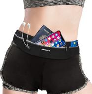 📱 guzack running belt waist pack: cell phone waist belt for women and men - fanny pack for running, compatible with iphone 11/12 pro max logo