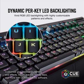 img 2 attached to 🔑 CORSAIR K68 RGB Mechanical Gaming Keyboard - Black, RGB Backlit, Cherry MX Red Switch