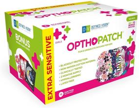 img 4 attached to 👁️ Opthopatch Kids Eye Patches - Fun Girls Design [Series II] - 90 + 10 Bonus Latex Free Hypoallergenic Cotton Adhesive Bandages for Amblyopia and Cross Eye - 3 Reward Chart Posters by Defined Vision - Improve SEO
