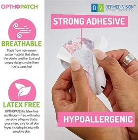 img 1 attached to 👁️ Opthopatch Kids Eye Patches - Fun Girls Design [Series II] - 90 + 10 Bonus Latex Free Hypoallergenic Cotton Adhesive Bandages for Amblyopia and Cross Eye - 3 Reward Chart Posters by Defined Vision - Improve SEO