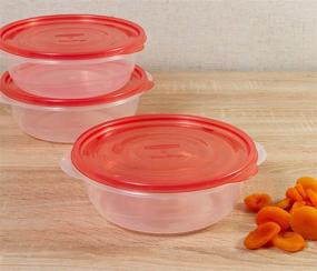 img 3 attached to 🍱 Rubbermaid TakeAlongs 5 Cup Food Storage Containers, Pack of 3