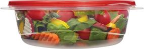 img 1 attached to 🍱 Rubbermaid TakeAlongs 5 Cup Food Storage Containers, Pack of 3