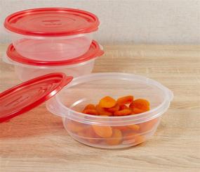 img 2 attached to 🍱 Rubbermaid TakeAlongs 5 Cup Food Storage Containers, Pack of 3