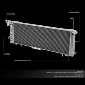 img 3 attached to 🔍 Optimized for SEO: DNA Motoring 3-Row Full Aluminum Radiator for Cherokees (Model RA-CHEROKEE-91-3)