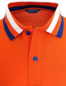 img 1 attached to 👕 BCPOLO Orange Shirt Sleeve Collar: Stylish and Comfortable Apparel for a Versatile Look