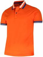 👕 bcpolo orange shirt sleeve collar: stylish and comfortable apparel for a versatile look logo