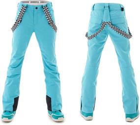 img 3 attached to 👖 Ultimate Women's Insulated Snow Pants: Waterproof, Windproof Ski Bibs