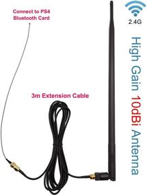 img 1 attached to 🔌 Enhance Connectivity: PS4 Antenna Upgrade Kit with Long Range Extender, Bluetooth, WiFi Antenna, and Extension Cables