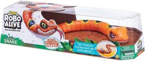 img 1 attached to 🐍 Unleash the Thrills with ROBO ALIVE Slithering Robotic Orange!