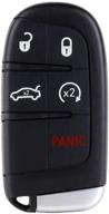 🔑 eccpp for civic key fob uncut keyless entry remote for chrysler 300/ dodge charger/ jeep grand cherokee m3n32337100 (pack of 1) - reliable replacement remote control logo