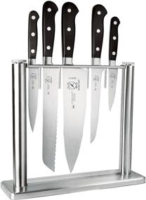 img 4 attached to 🔪 Ultimate Precision: Mercer Culinary M23500 Renaissance 6-Piece Forged Knife Block Set with Tempered Glass Block