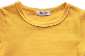 img 3 attached to 👕 Adorable GLEAMING GRAIN Toddler Sleeve T Shirts for Girls: Stylish Tops, Tees & Blouses