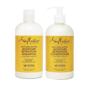 img 1 attached to 🧴 Shea Moisture Restorative Shampoo with Raw Shea Butter - 13oz; Conditioner Bundle - 13oz