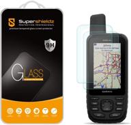 📱 supershieldz tempered glass screen protector for garmin gpsmap 66i 66s 66st 66sr - 2 pack, anti-scratch, bubble-free logo