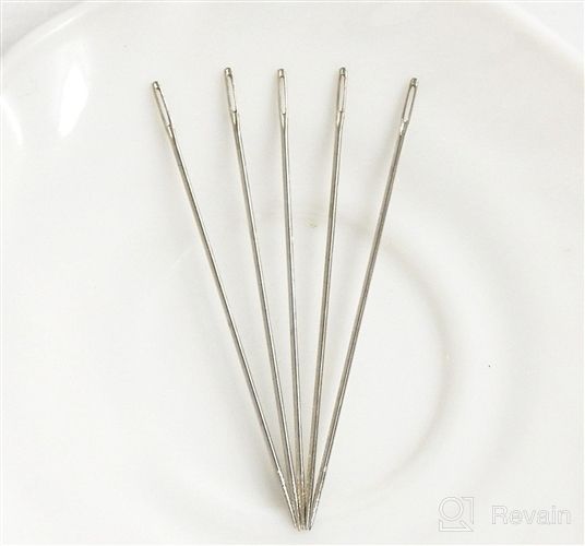 img 1 attached to 🧶 High-Quality Hekisn Large-Eye Blunt Needles for Crochet Projects - Stainless Steel Yarn Knitting, Sewing, and Crafting Needles (9 Pieces) review by Joe Campbell