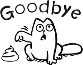 img 4 attached to 😹 Hilarious Cat Goodbye Toilet Seat Wall Decal Stickers for a Fun-filled Bathroom - Pack of 2