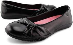 img 1 attached to 👧 JABASIC Girls School Uniform Shoes: Complete the Girls' School Uniforms and Shoes Look