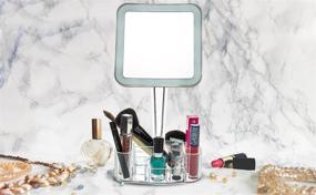 img 3 attached to 💄 Enhance Your Beauty Routine with the daisi Magnifying Lighted Makeup Mirror: 7X Magnification, LED Lighting, and Built-in Cosmetic Organizer!