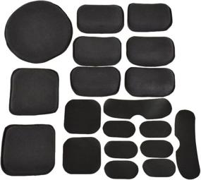 img 4 attached to 🎯 Universal Tactical Helmet Accessories - Jadedragon EVA Pads Set of 19pcs for Fast/ACH/MICH/Motorcycle Helmets