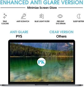 img 1 attached to PYS MacBook Air 13 Inch Screen Protector: Anti Blue Light & Glare, Easy Install, Relieve Eye Strain for MacBook Air 2018-2020 & MacBook Pro 2016-2021/M1