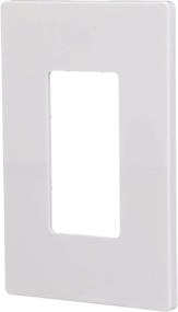 img 3 attached to EATON PJS26W Arrow Hart Pjs26 Decorative Screwless Wall Plate - 1 Gang, White