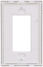 img 1 attached to EATON PJS26W Arrow Hart Pjs26 Decorative Screwless Wall Plate - 1 Gang, White