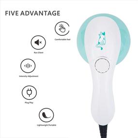 img 1 attached to 💚 Green White Handheld Cellulite Massager Electric Body Slimming Massager for Arm Leg Hip Belly