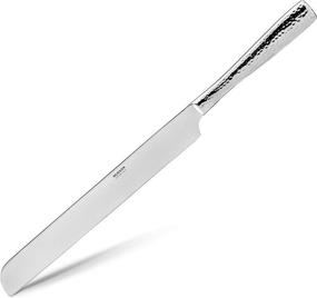 img 3 attached to 18/10 Stainless Steel Cake Knife and Server Set by Hudson Essentials with Hammered Finish