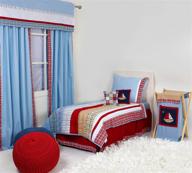 🛏️ bacati aidan plaids and stripes boys 4-piece toddler bedding set - sleep in style! logo