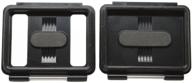 📷 andoer 2 in 1 waterproof case backdoor set for gopro hero3+/4 and new hero3: skeleton & perforated backdoors logo