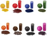 vibrant candle color dye kit: 2.5 oz wax dye for 100 lb natural candle making - perfectly melted, evenly coloring with 8 popular colors - diy candle dye logo