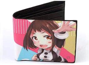 img 4 attached to 🔥 Durable DOFE Japanese Anime My Hero Academia Wallets: Stylish Litchi PU Leather Wallets for Teens