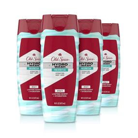 img 4 attached to 🚿 Средство для душа Old Spice Hydro для мужчин, аромат Pure Sport Plus, коллекция Hardest Working, 16.0 унций (упаковка из 4 шт.): Освежающий и мощный опыт принятия душа!