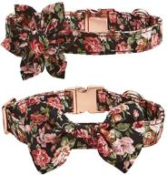 floral collars detachable knotbow adjustable logo