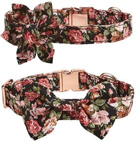 img 4 attached to Floral Collars Detachable Knotbow Adjustable