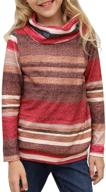 👚 turtleneck striped baselayer undershirt for girls' clothing - blencot tops, tees & blouses logo