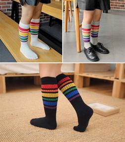 img 2 attached to Cute High Crew Socks for Kids – Boys, Girls - 3,4,5 Pairs