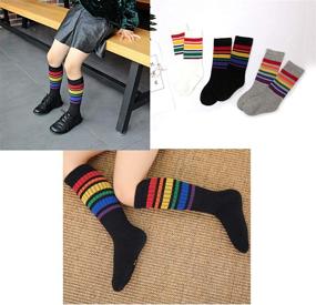 img 1 attached to Cute High Crew Socks for Kids – Boys, Girls - 3,4,5 Pairs