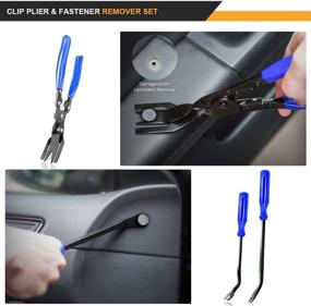 img 2 attached to 🚗 Ultimate 102Pcs Car Trim Removal Tool Set - Dualeco Trim Puller Kit for Panels, Doors, Audio and More! Includes Plastic Pry Tools, Clip Pliers, Fastener Removers, Terminal and Stereo Tools