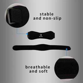 img 1 attached to 🏃 Hanter 2 Pack Patella Knee Strap: Effective Knee Pain Relief & Support Band for Running, Hiking, Jumper, Tennis Injury Recovery