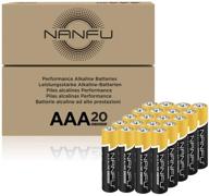 🔋 nanfu aaa alkaline batteries (20 count) - ultra power, long-lasting for household devices - high performance guaranteed! logo