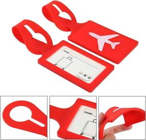 img 1 attached to Enhance Your Travels with Personalized Silicone Suitcase Backpack Accessories