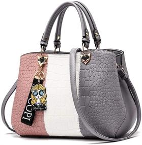 img 4 attached to Handbags Leather Satchel Shoulder Multiple Women's Handbags & Wallets and Totes